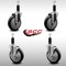 Service Caster 5'' SS Black Poly Wheel Swivel 1-1/8'' Expanding Stem Caster Set 2 Brakes, 4PK SCC-SSEX20S514-PPUB-BLK-2-TLB-2-118 - alternate 2